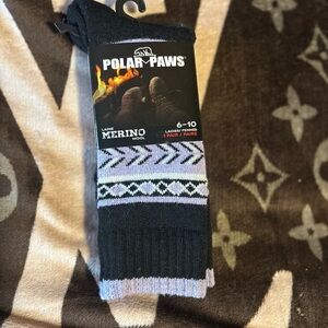 Black and Gray Merino Wool Socks